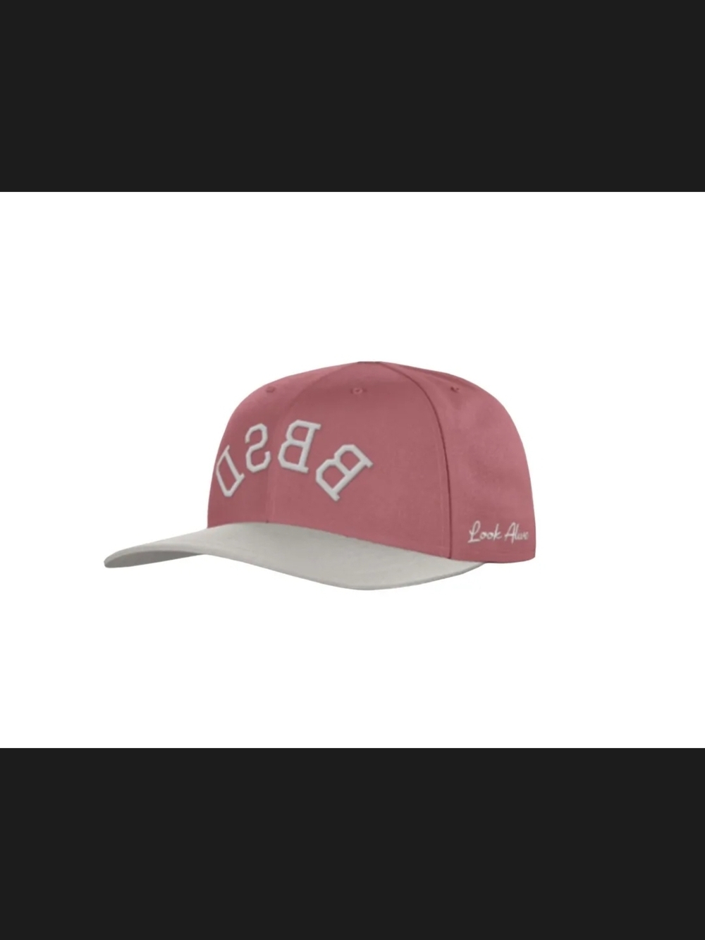 Invicta BBSD Dusty Rose & Light Gray Snapback Cap with Embroidered Logo